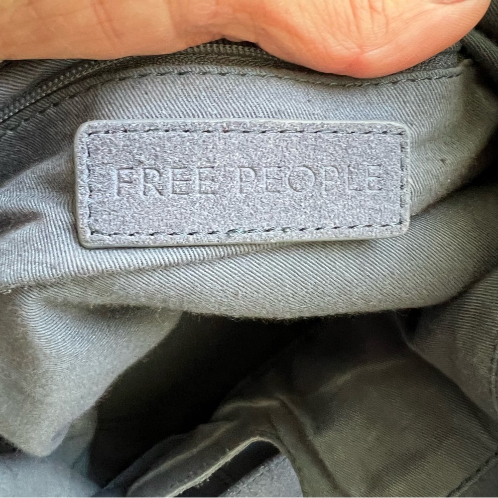 Free People Caravan Suede Tote Bag in Dusty Blue Denim - Picture 8 of 17